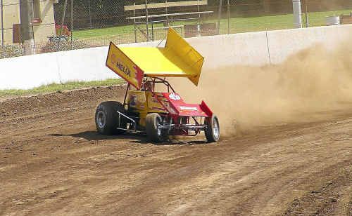 This sprintcar will blast around the Grafton Speedway track as part of a display from sprintcars of the past. The Shell Helix 372cu. in. V8 was formerly piloted by champion sprintcar driver Brooke Tatnell. This sprintcar will blast around the Grafton Speedway track as part of a display from sprintcars of the past. The Shell Helix 372cu. in. V8 was formerly piloted by champion sprintcar driver Brooke Tatnell.